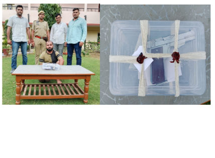 छह महीने से फरार हिस्ट्रीशीटर गिरफ्तार, अवैध पिस्टल और कारतूस बरामद