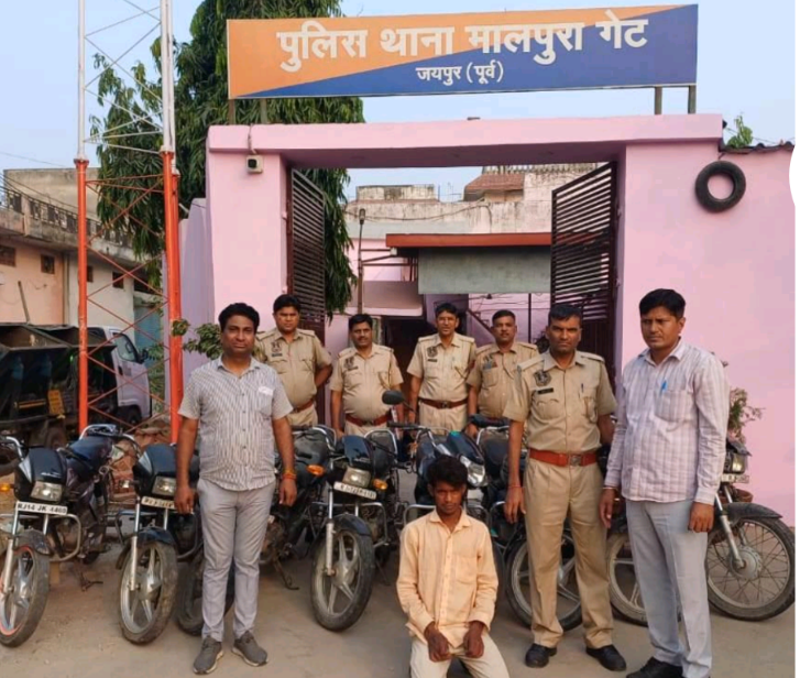 पुलिस थाना मालपुरा गेट जयपुर पूर्व की बड़ी कार्रवाई