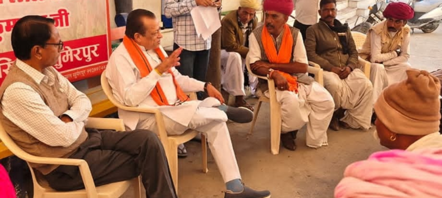 पशुपालन मंत्री जोराराम कुमावत से आमजन ने की मुलाकात