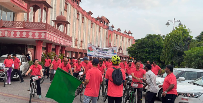 167वें आयकर दिवस के उपलक्ष्य में जयपुर में भव्य साइक्लोथॉन का आयोजन; फिट इंडिया और पर्यावरण संरक्षण का दिया संदेश