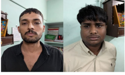 मारपीट और गाड़ियों में तोड़फोड़ करने वाले ₹5,000-₹5,000 के इनामी बदमाश उमेश ठाकुर और रोहित पटोना गिरफ्तार, DST दक्षिण और महेश नगर पुलिस की संयुक्त कार्रवाई